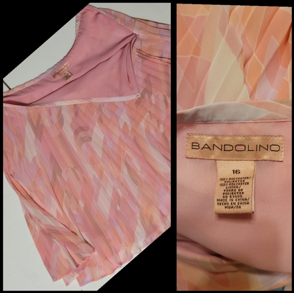 pink psychedelic top & pleated skirt - Picture 5 of 10